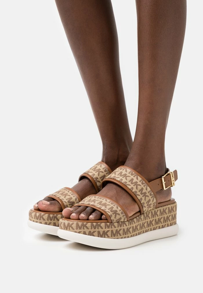 MICHAEL Michael Kors PRESLEY - Platform Sandals - Beige/ebony 3 MICHAEL Michael Kors PRESLEY - Platform Sandals - Beige/ebony