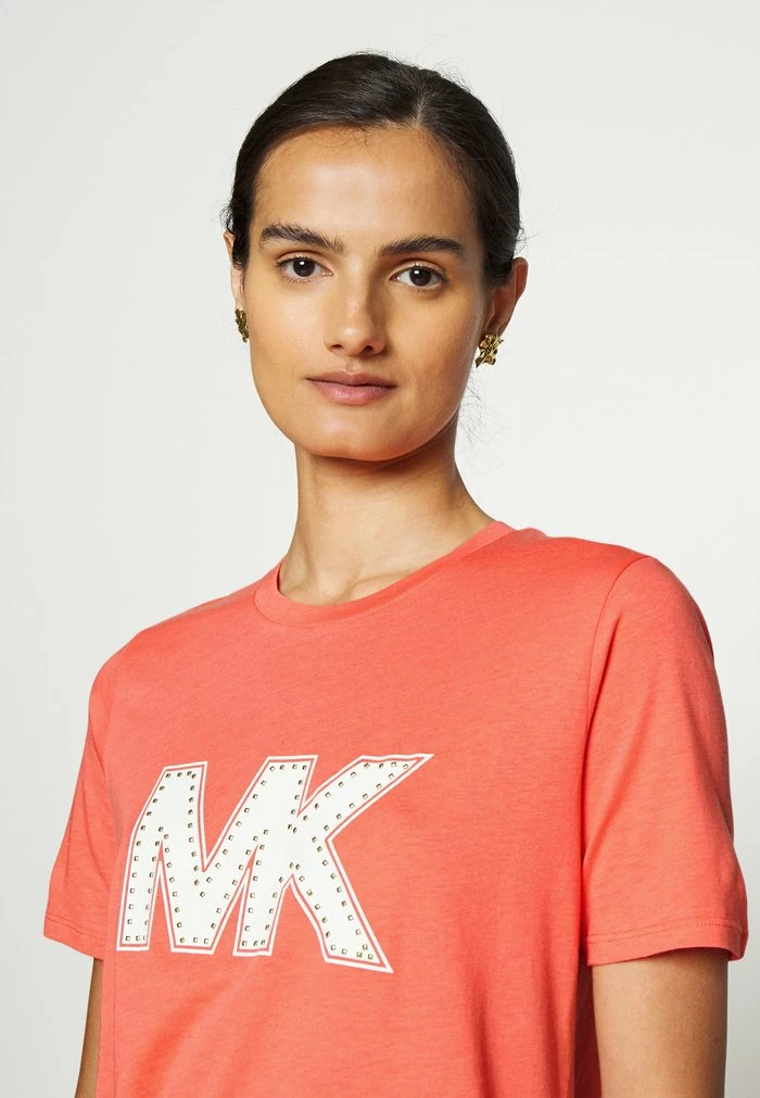 MICHAEL Michael Kors STUD CLASSIC - Print T-shirt - Coral 6 MICHAEL Michael Kors STUD CLASSIC - Print T-shirt - Coral - Image 4