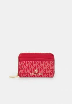 MICHAEL Michael Kors JET SET COIN CARD CASE - Wallet - Crimson