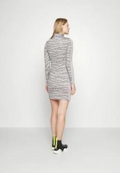 MICHAEL Michael Kors HALF ZIP MINI - Jumper Dress - Nickel -MICHAEL Michael Kors shop 691dabaded6e4a7db8467329c0e34719