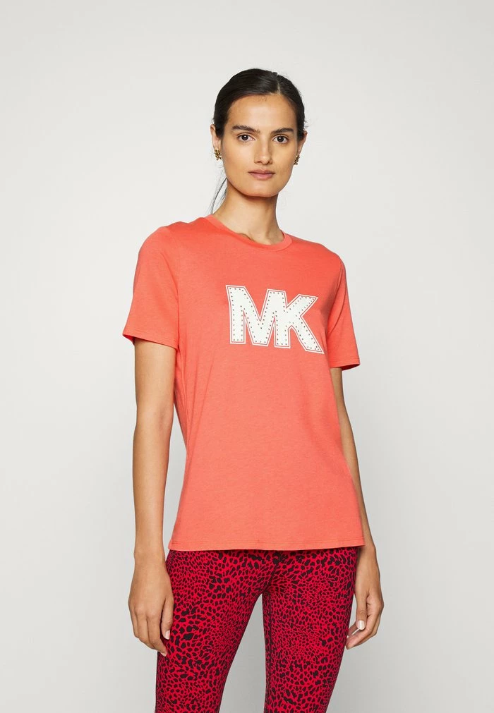 MICHAEL Michael Kors STUD CLASSIC - Print T-shirt - Coral 3 MICHAEL Michael Kors STUD CLASSIC - Print T-shirt - Coral