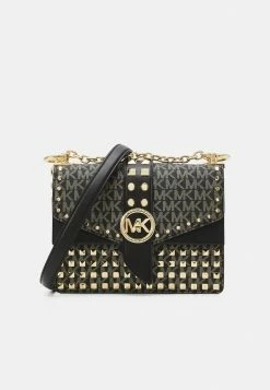 MICHAEL Michael Kors GREENWICH - Across Body Bag - Black/gold