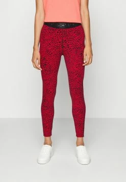 MICHAEL Michael Kors MKGO LOGO - Leggings - Trousers - Crimson