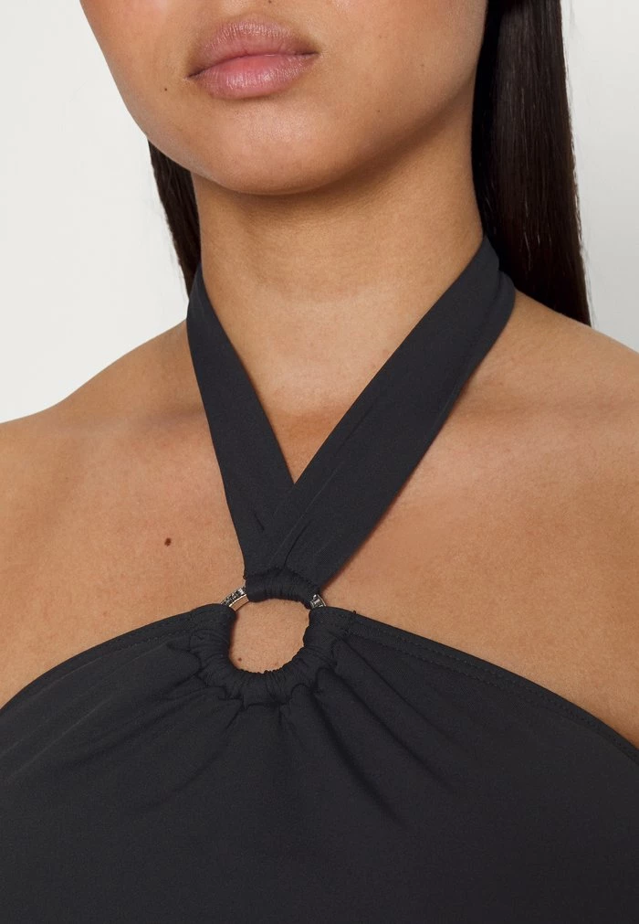 MICHAEL Michael Kors ICONIC SOLIDS LOGO RING BLOUSON ONEPIECE - Swimsuit - Black 8 MICHAEL Michael Kors ICONIC SOLIDS LOGO RING BLOUSON ONEPIECE - Swimsuit - Black - Image 6