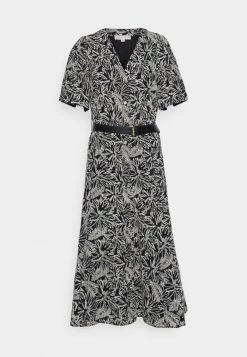 MICHAEL Michael Kors MIDI - Shirt Dress - Black/bone -MICHAEL Michael Kors shop 6bf770be547f4d01bedb19cb66be45ee