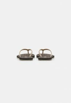 MICHAEL Michael Kors JINX - T-bar Sandals - Brown/gold -MICHAEL Michael Kors shop 6c1ce7f6eadc445bb31785176b10575d