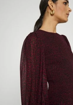 MICHAEL Michael Kors CHEETAH SMOCK MINI - Day Dress - Dark Ruby 13 MICHAEL Michael Kors CHEETAH SMOCK MINI - Day Dress - Dark Ruby -MICHAEL Michael Kors shop 6c8d7051a37e456698197a54d97bd039