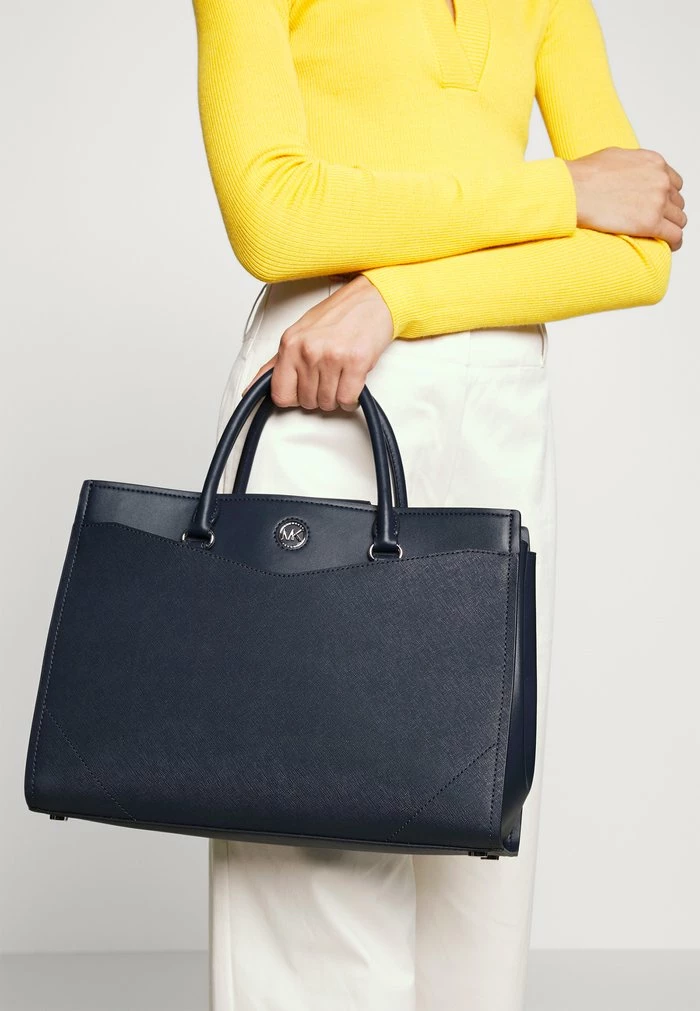 MICHAEL Michael Kors EVERLY SATCHEL - Handbag - Navy 3 MICHAEL Michael Kors EVERLY SATCHEL - Handbag - Navy