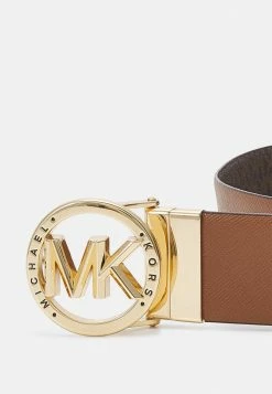 MICHAEL Michael Kors REVERSIBLE BELT - Belt - Luggage/brown/gold-coloured -MICHAEL Michael Kors shop 70761ee614fd4f3f99222be38da15778
