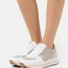 MICHAEL Michael Kors MONIQUE TRAINER - Trainers - White/gold -MICHAEL Michael Kors shop 71f31a7d9d41423b9c3fc0d8b1b57ae7