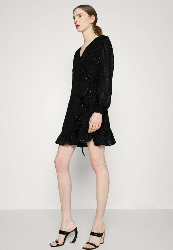 MICHAEL Michael Kors CLIP WRAP - Cocktail Dress / Party Dress - Black 6 MICHAEL Michael Kors CLIP WRAP - Cocktail Dress / Party Dress - Black - Image 4