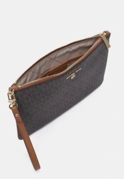 MICHAEL Michael Kors JET CHARM WRISTLET - Clutch - Brown -MICHAEL Michael Kors shop 7464202aaace4679ad83dbd33dff1d26