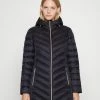 MICHAEL Michael Kors LONG PACKABLE PUFFER - Classic Coat - Dark Navy -MICHAEL Michael Kors shop 7574af4089144889b1a6f406a4565bb5