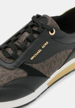 MICHAEL Michael Kors ALLIE STRIDE TRAINER - Trainers - Black/brown -MICHAEL Michael Kors shop 75fa0014542a4c13a969bd281078e157