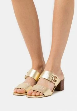 MICHAEL Michael Kors SUMMER MID - Heeled Mules - Pale Gold