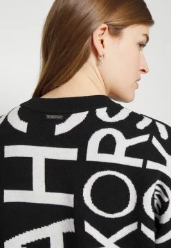 MICHAEL Michael Kors MODERN NEWSTYPE DRESS - Jumper Dress - Black/ White -MICHAEL Michael Kors shop 78376d224875440d91cbf4fb587eb7b1