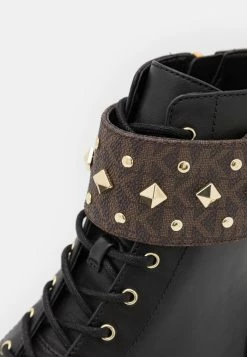 MICHAEL Michael Kors HASKELL CUFF BOOTIE - Lace-up Ankle Boots - Brown/black -MICHAEL Michael Kors shop 793d435851184a23beb247ac1494a984