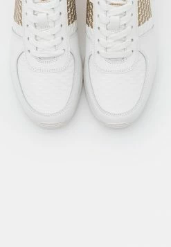 MICHAEL Michael Kors ALLIE WRAP TRAINER - Trainers - Optic White/gold -MICHAEL Michael Kors shop 79a30dd1835b4995acb9d762797ec6c1