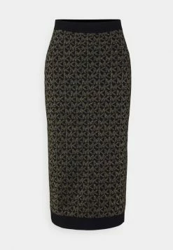MICHAEL Michael Kors PENCIL SKIRT - Pencil Skirt - Black/gold -MICHAEL Michael Kors shop 7a1ecb803036442eb774c7b1414a86a0