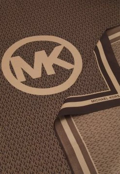 MICHAEL Michael Kors LOGO SCARF - Scarf - Chocolate -MICHAEL Michael Kors shop 7b14a97a56704996861f7a217f855604