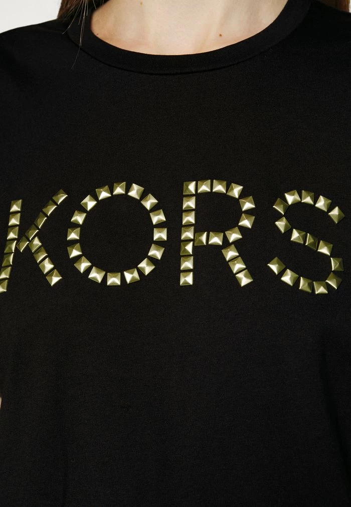 MICHAEL Michael Kors STUDDED KORS TEE - Top - Black 8 MICHAEL Michael Kors STUDDED KORS TEE - Top - Black - Image 6