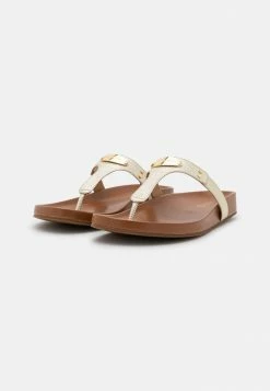 MICHAEL Michael Kors PLATE - T-bar Sandals - Pale Gold -MICHAEL Michael Kors shop 7b8fac7f4f1e435890ed5bdfd8c616e2