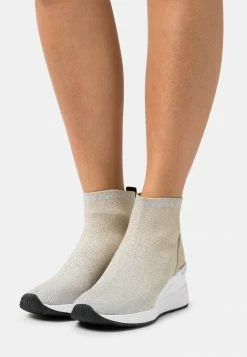 MICHAEL Michael Kors SKYLER - Wedge Ankle Boots - Silver/pale Gold