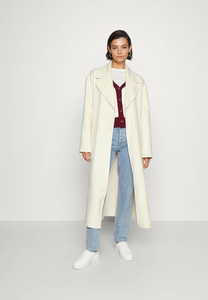 MICHAEL Michael Kors DOUBLEFACE ROBE COAT - Classic Coat - Bone 4 MICHAEL Michael Kors DOUBLEFACE ROBE COAT - Classic Coat - Bone - Image 2