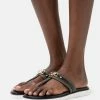MICHAEL Michael Kors FARRAH THONG - T-bar Sandals - Black/multi-coloured