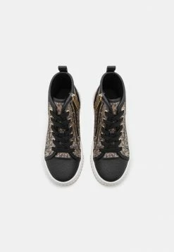 MICHAEL Michael Kors SKATE SPLIT - High-top Trainers - Black/gold -MICHAEL Michael Kors shop 7f35da8a8f904528b4b3ea6b37799ac1