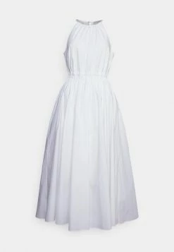 MICHAEL Michael Kors HALTER MIDI DRESS - Day Dress - White -MICHAEL Michael Kors shop 7f43381bb2524b91bf35f77583872dac