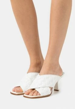 MICHAEL Michael Kors GIDEON MULE - Heeled Mules - Optic White