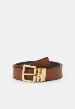 MICHAEL Michael Kors LOGO REVERSIBLE BELT - Belt - Brown/chocolate/gold-coloured -MICHAEL Michael Kors shop 7fe7f9991191452fb7d8b5d1d369a327