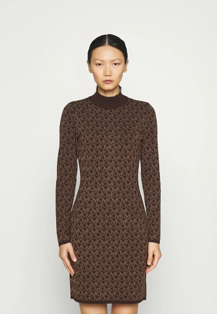 MICHAEL Michael Kors BOLD DRESS - Jumper Dress - Chocolate 3 MICHAEL Michael Kors BOLD DRESS - Jumper Dress - Chocolate