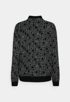 MICHAEL Michael Kors OUTLINE VERT LOGO - Bomber Jacket - Black/ White -MICHAEL Michael Kors shop 8165cda474724fa5b96376f5dc1a9f2d