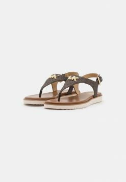 MICHAEL Michael Kors JILLY FLAT - T-bar Sandals - Brown -MICHAEL Michael Kors shop 8228e1c6d6874e8d928d457185807e45