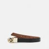 MICHAEL Michael Kors REVERSIBLE BELT - Belt - Black/luggage/gold-coloured