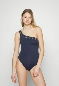 MICHAEL Michael Kors ONE SHOULDER ONEPIECE - Swimsuit - Navy