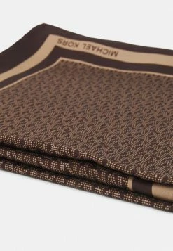 MICHAEL Michael Kors LOGO SCARF - Scarf - Chocolate -MICHAEL Michael Kors shop 85c870d4d40c4409ae471fd97236b684