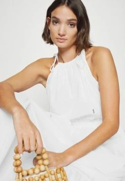 MICHAEL Michael Kors LAWN HALTER DRESS - Maxi Dress - White -MICHAEL Michael Kors shop 85dbbe5361a14682845ec109007ce2b5