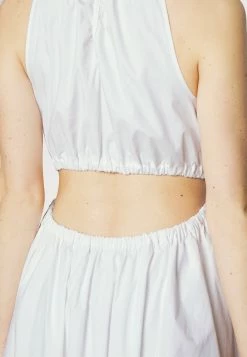 MICHAEL Michael Kors HALTER MIDI DRESS - Day Dress - White -MICHAEL Michael Kors shop 86986ca5024248e7b892c7f34211bf78