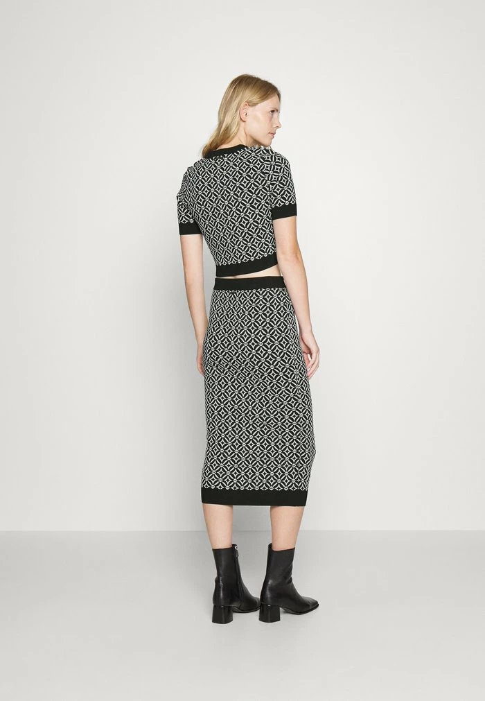 MICHAEL Michael Kors LOGO TIE PENCIL - Pencil Skirt - Black/bone 5 MICHAEL Michael Kors LOGO TIE PENCIL - Pencil Skirt - Black/bone - Image 3