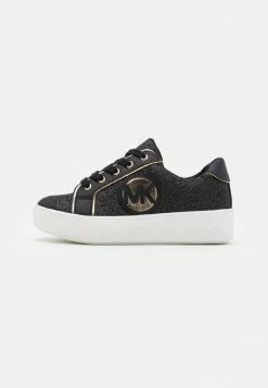 MICHAEL Michael Kors JORDANA POPPY - Trainers - Black Glitter/gold