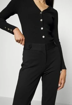 MICHAEL Michael Kors PONTE CROP PANT SLITS - Trousers - Black -MICHAEL Michael Kors shop 8aab9d10e86a492bbfb7e63dfb1d61ee