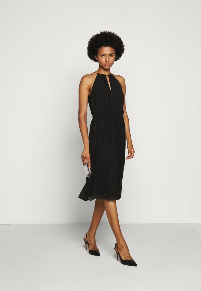MICHAEL Michael Kors CHAIN NECK MIDI DRESS - Cocktail Dress / Party Dress - Black 4 MICHAEL Michael Kors CHAIN NECK MIDI DRESS - Cocktail Dress / Party Dress - Black - Image 2