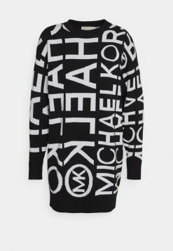 MICHAEL Michael Kors MODERN NEWSTYPE DRESS - Jumper Dress - Black/ White -MICHAEL Michael Kors shop 8dda773cecb24ce8b6c28b5ba07f8e76