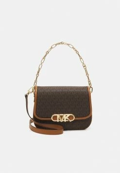 MICHAEL Michael Kors PARKER SADDLE - Across Body Bag - Brown/acorn