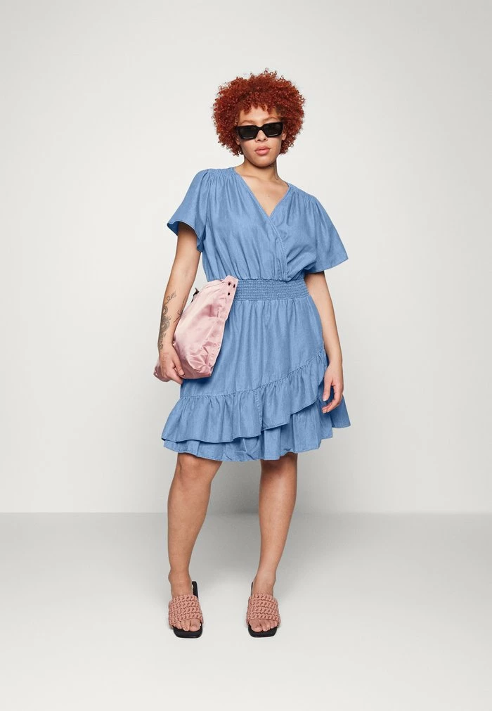 MICHAEL Michael Kors WRAP DRESS - Day Dress - Light Cadet Wash 4 MICHAEL Michael Kors WRAP DRESS - Day Dress - Light Cadet Wash - Image 2