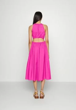 MICHAEL Michael Kors HALTER MIDI DRESS - Day Dress - Cerise -MICHAEL Michael Kors shop 8ecb2916c80f4db5a2357c967911e183