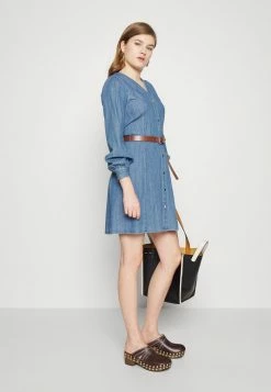 MICHAEL Michael Kors DOWN MINI - Day Dress - Blue Denim -MICHAEL Michael Kors shop 8ee789fc981448d8aa4c926207444cab